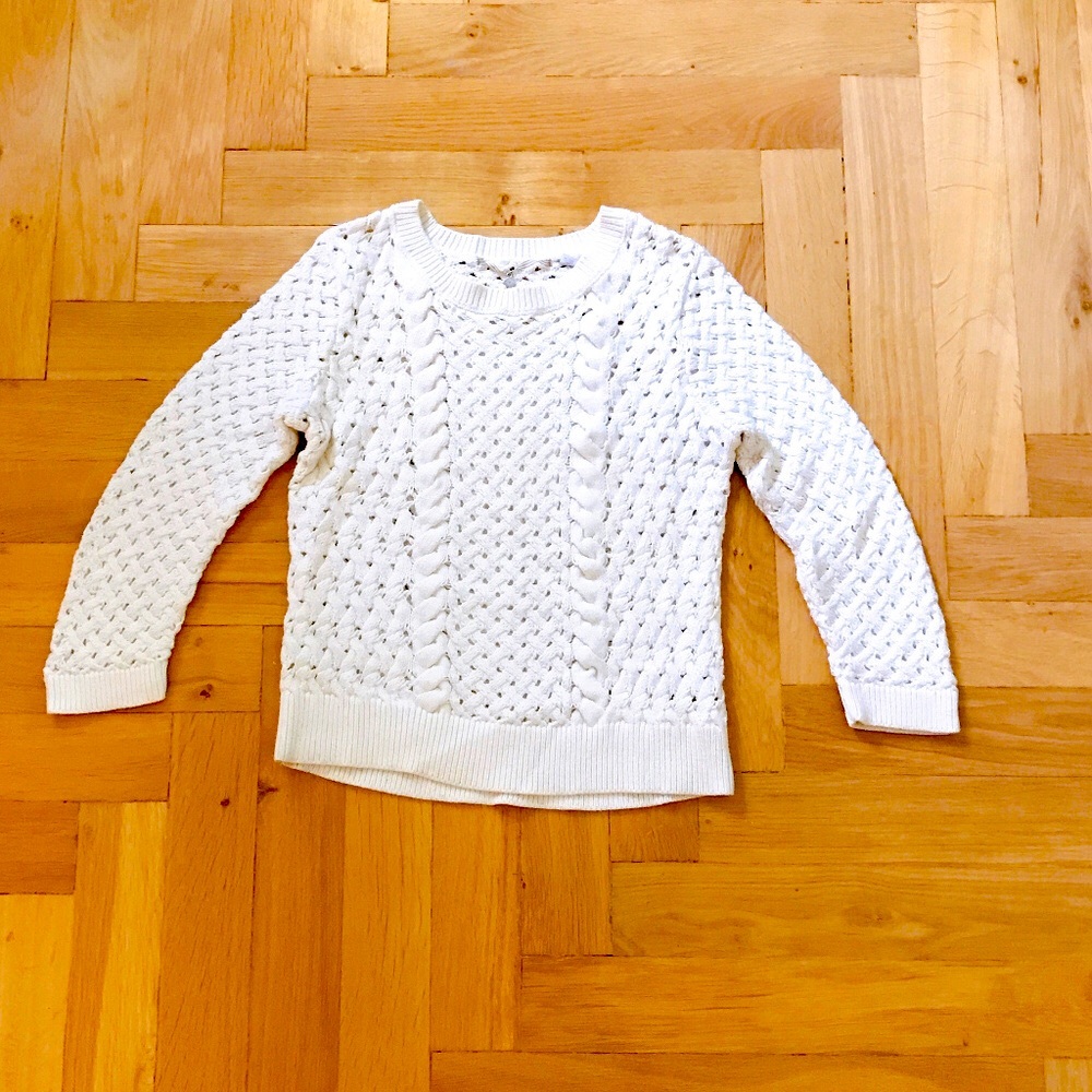 KNITTED & KNOTTED Off-White Summer Sailor Coverup